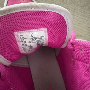 Nike Air Jordan 1 Mid- Iris Whisper/White/Fire Pink